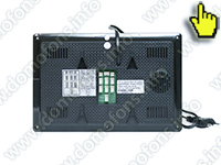 Монитор HDcom W-714-AHD-IP - задняя панель монитора